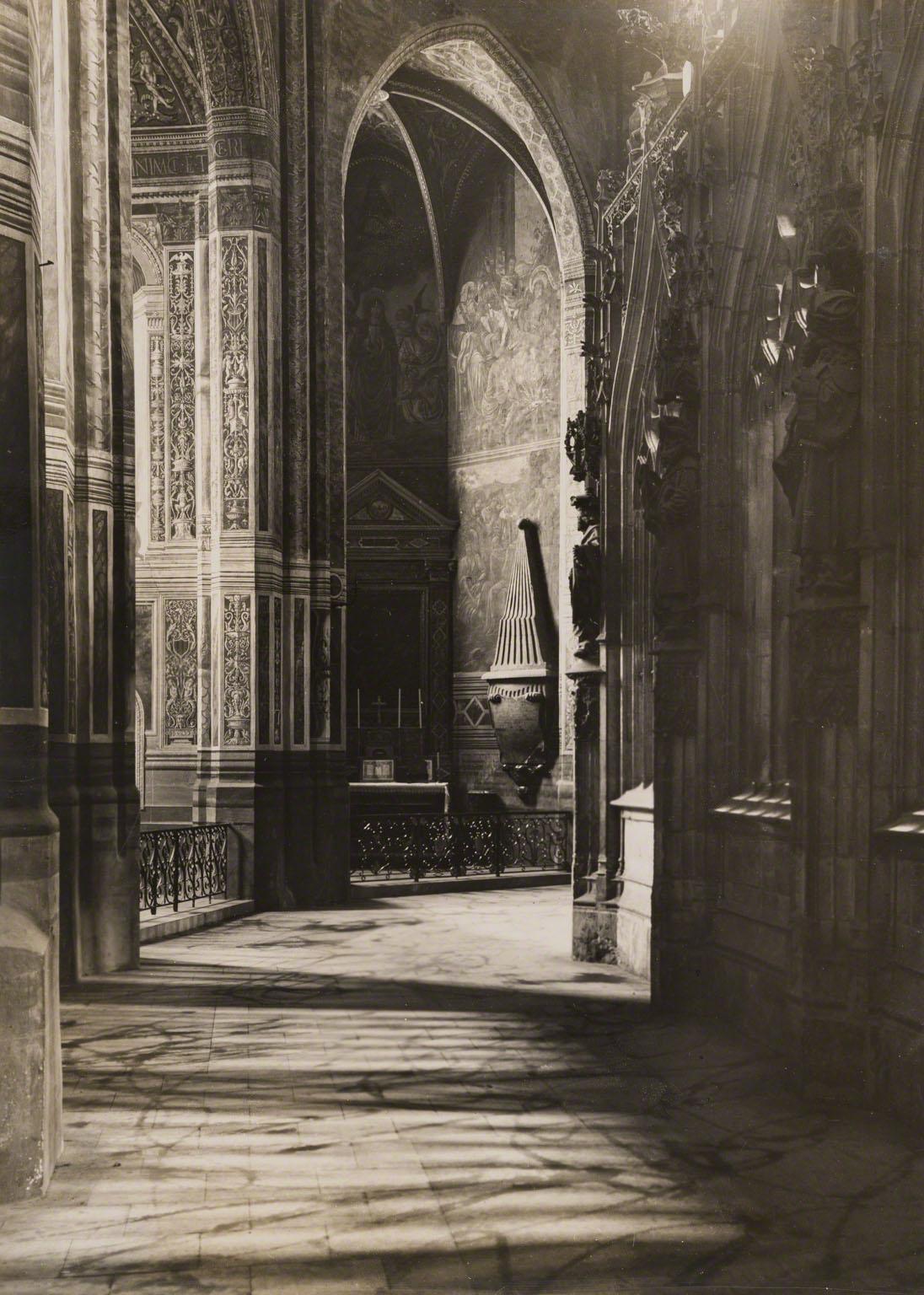 Frederick H. Evans, Albi Cathedral France - Choir Ambulatory, not dated.